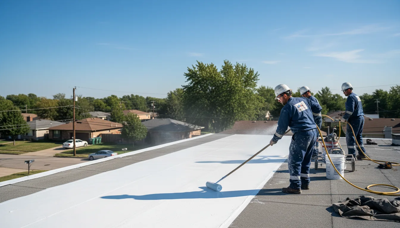 Commercial roof coating in South Lancaster, MA near me